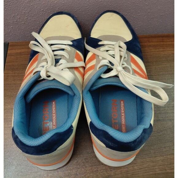 Tretorn Ryan Sneakers Color Block Blue/Orange/Cream Men's Size 9 - Picture 5 of 9
